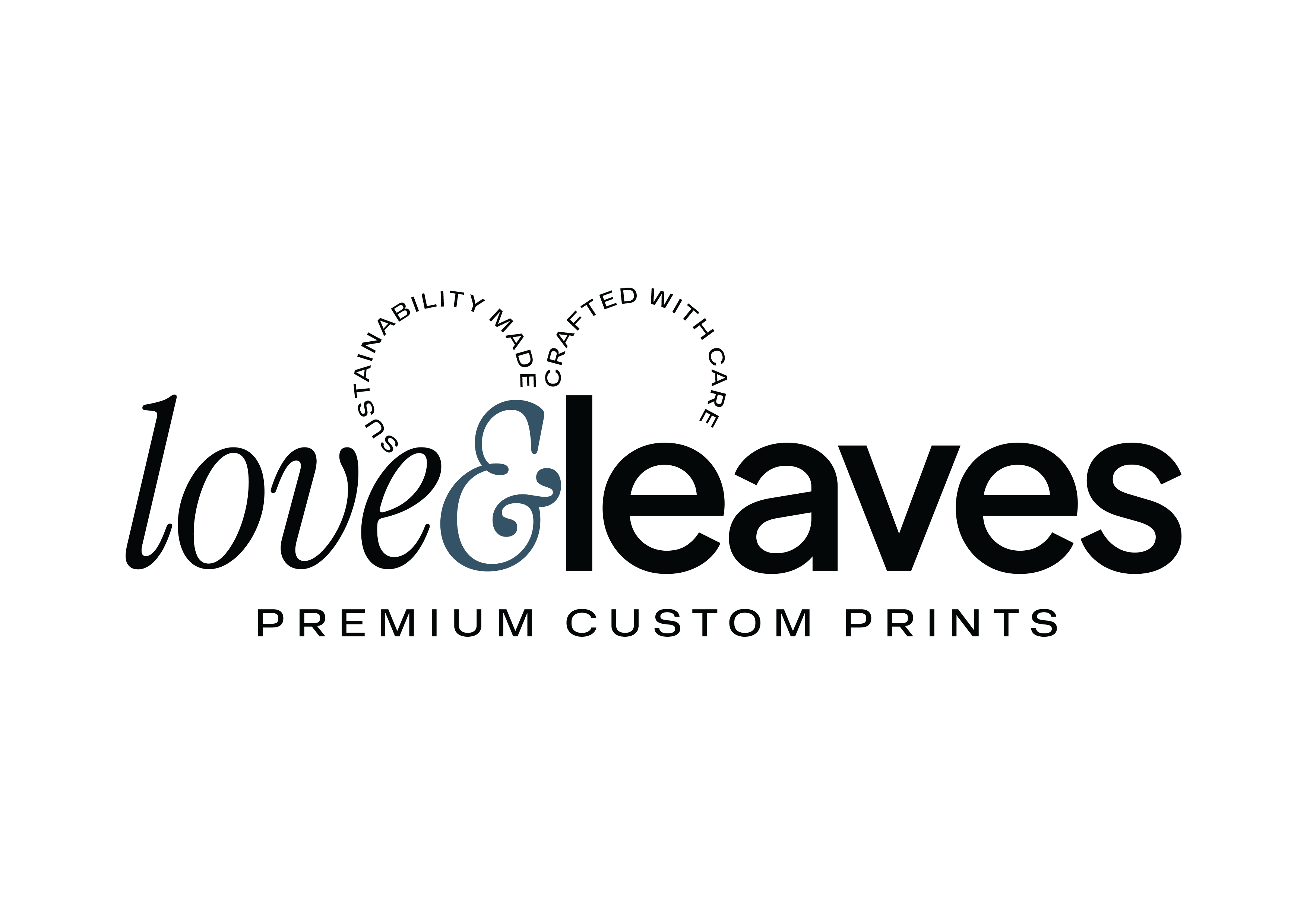 Love & Leaves Premium Custom Prints